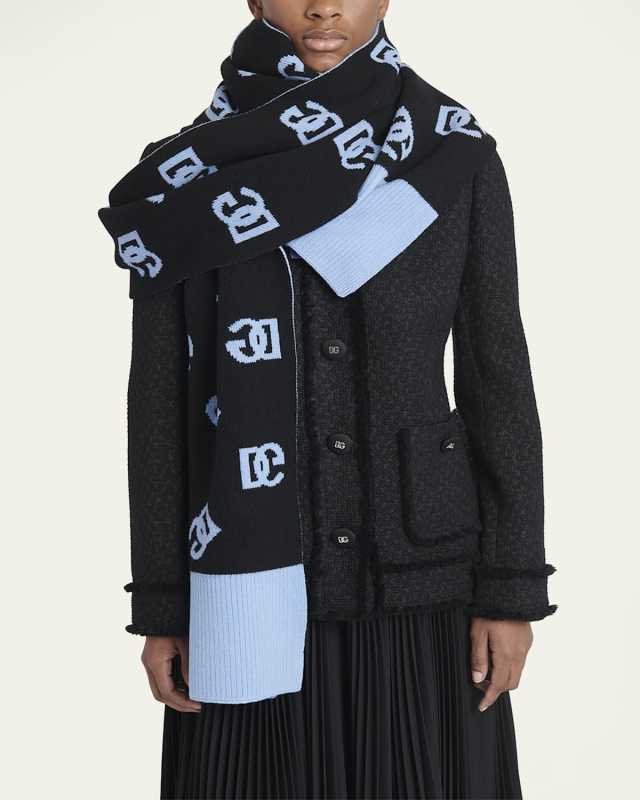 DG Logo Reversible Wool Scarf